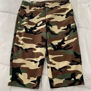 Camo biker shorts